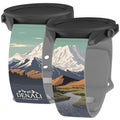 National Parks Denali HD Watchband for Samsung, Garmin, Fossil, and More - Arleathercraft Denali / 20mm / Short