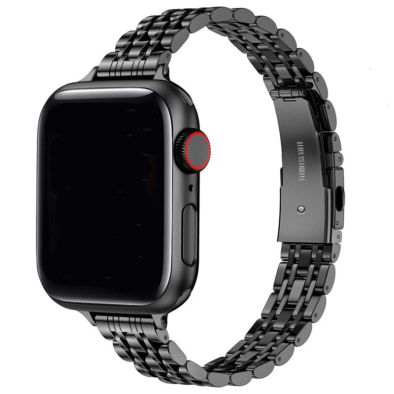 Stainless Steel Wicker Apple Watch Band