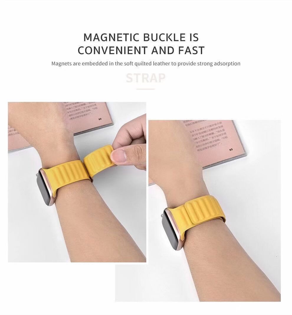 Strap for Apple Watch Leather Loop Watchband Bands