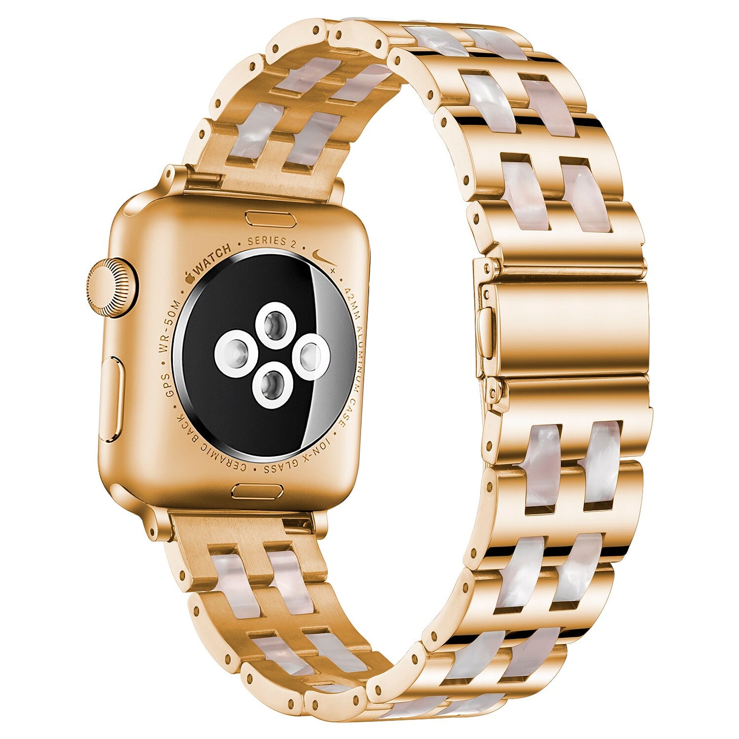 Resin & Stainless Steel Apple Watch Band