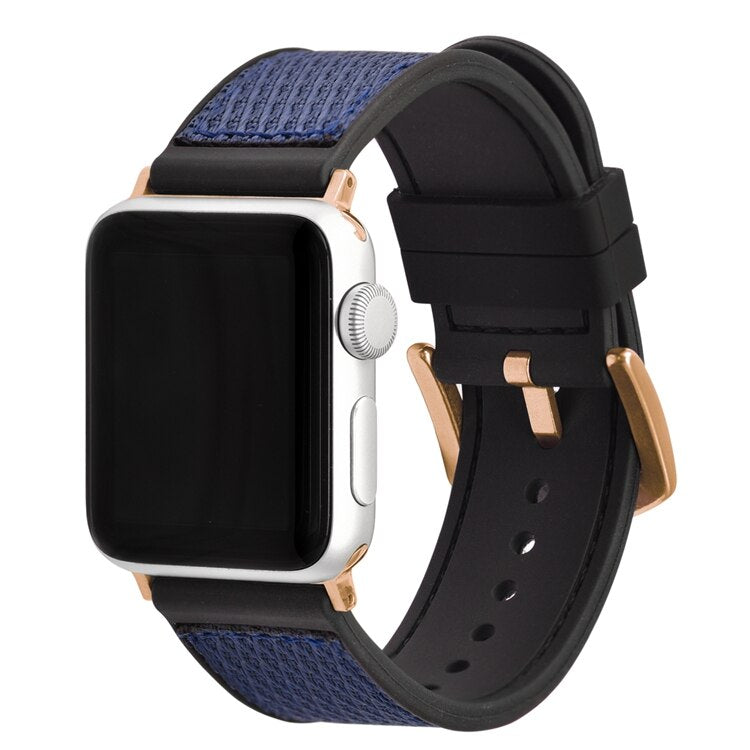 Silicone + Nylon Apple Watch Band