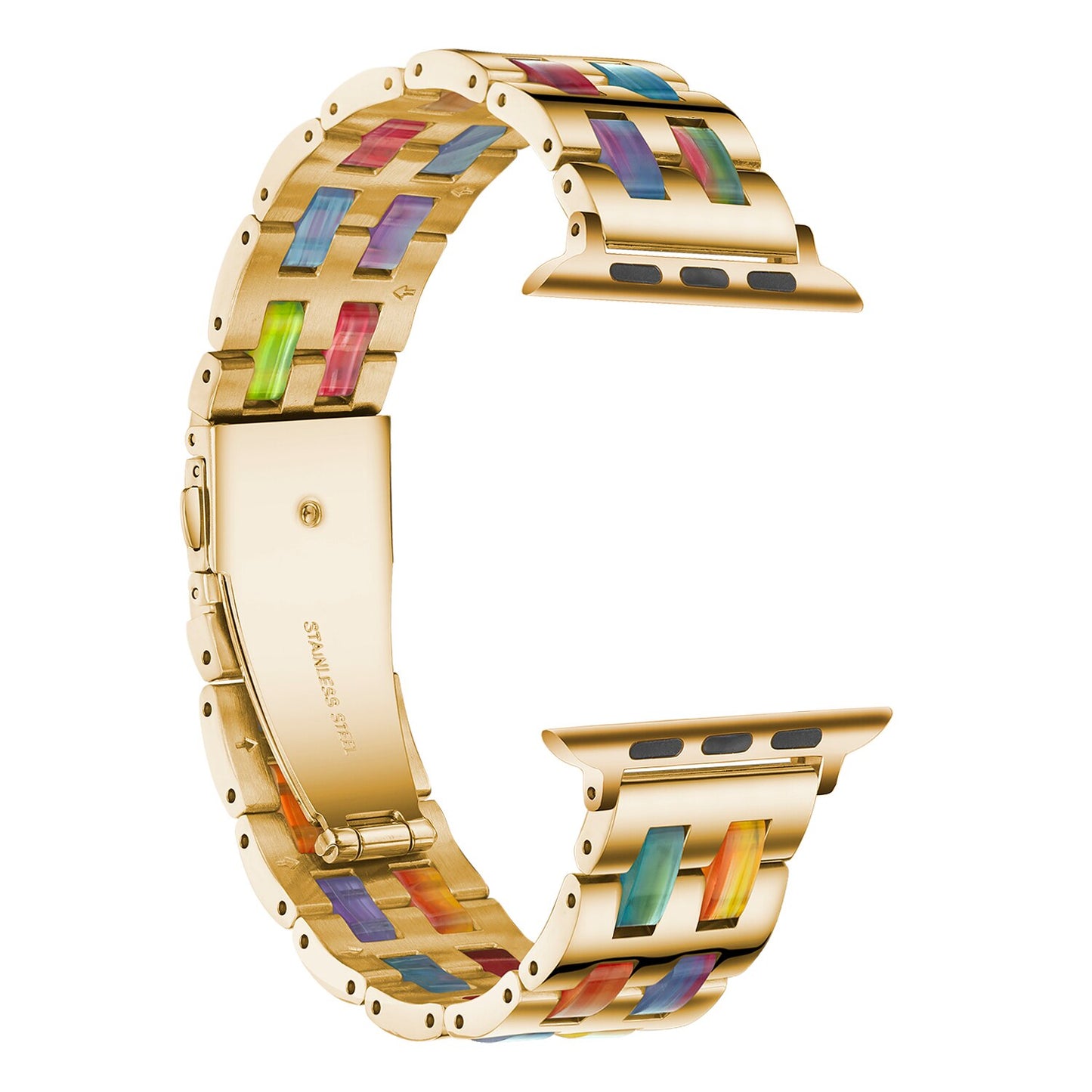 Resin & Stainless Steel Apple Watch Band