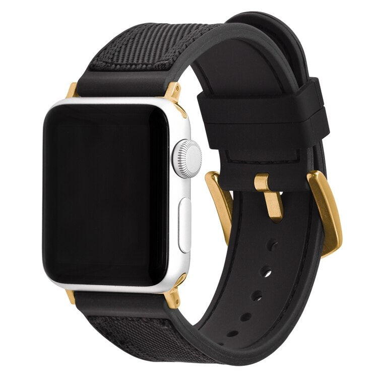 Silicone + Nylon Apple Watch Band
