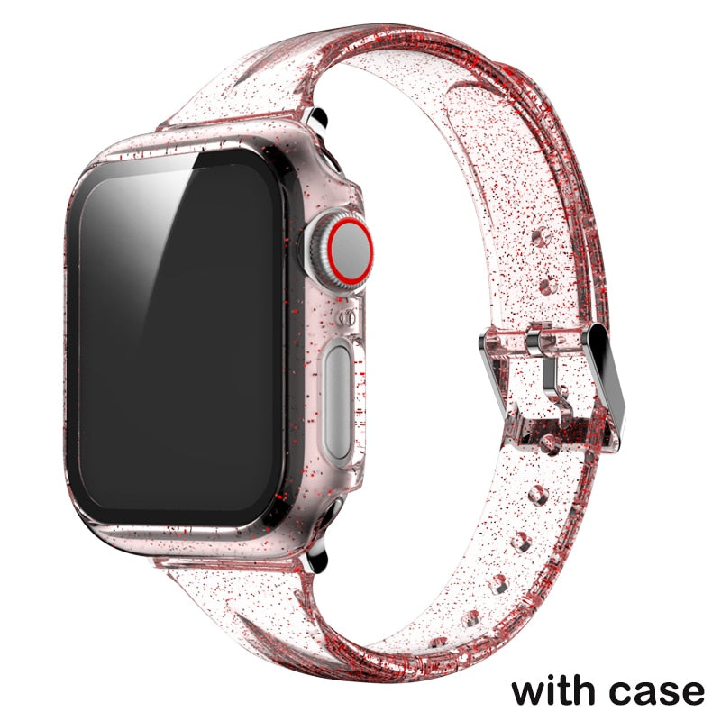 Sport Strap+case for Apple Watch Band