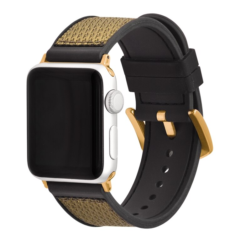 Silicone + Nylon Apple Watch Band