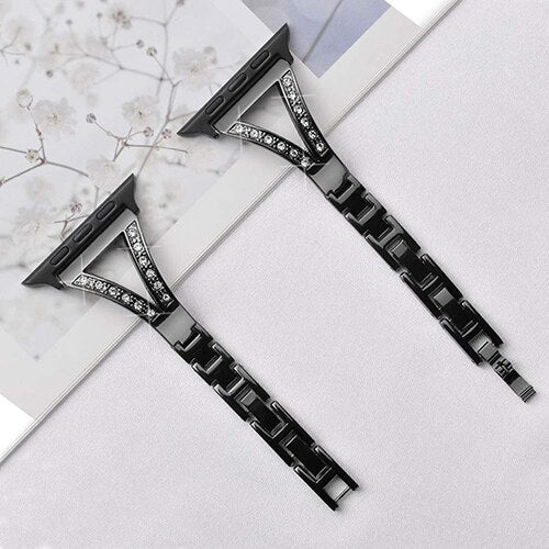 Diamond - Steel Apple Watch Band
