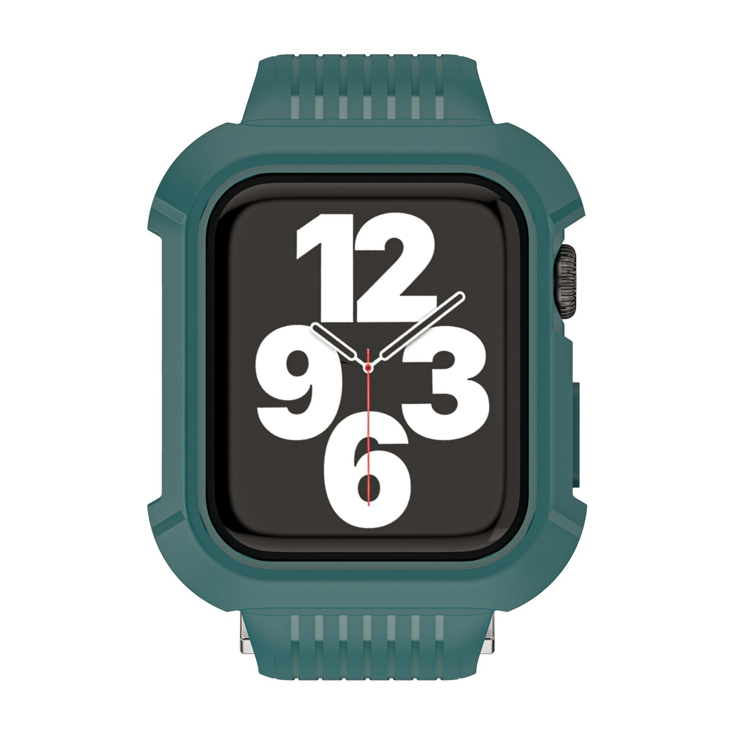 Silicone Strap with Case for Apple Watch Band