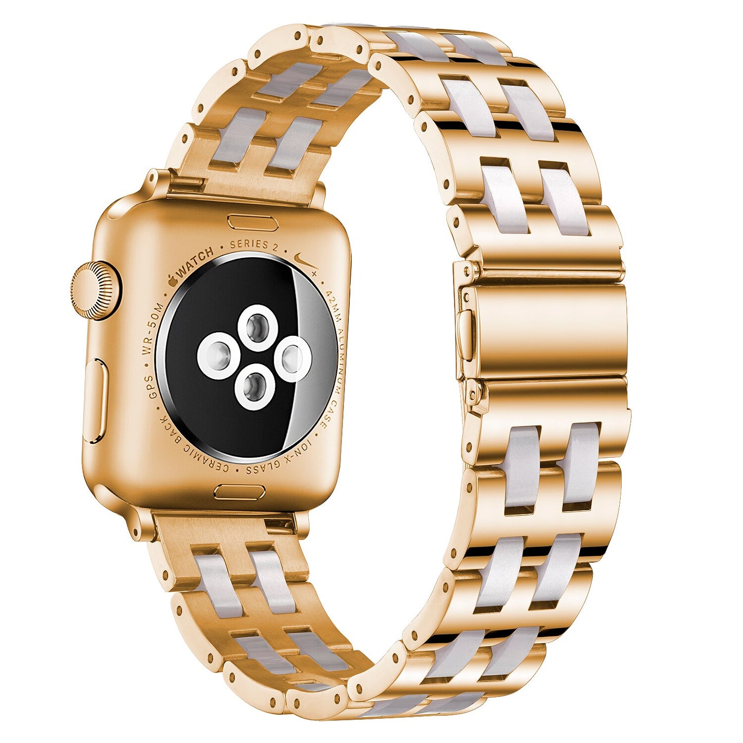 Resin & Stainless Steel Apple Watch Band