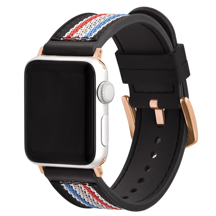 Silicone + Nylon Apple Watch Band