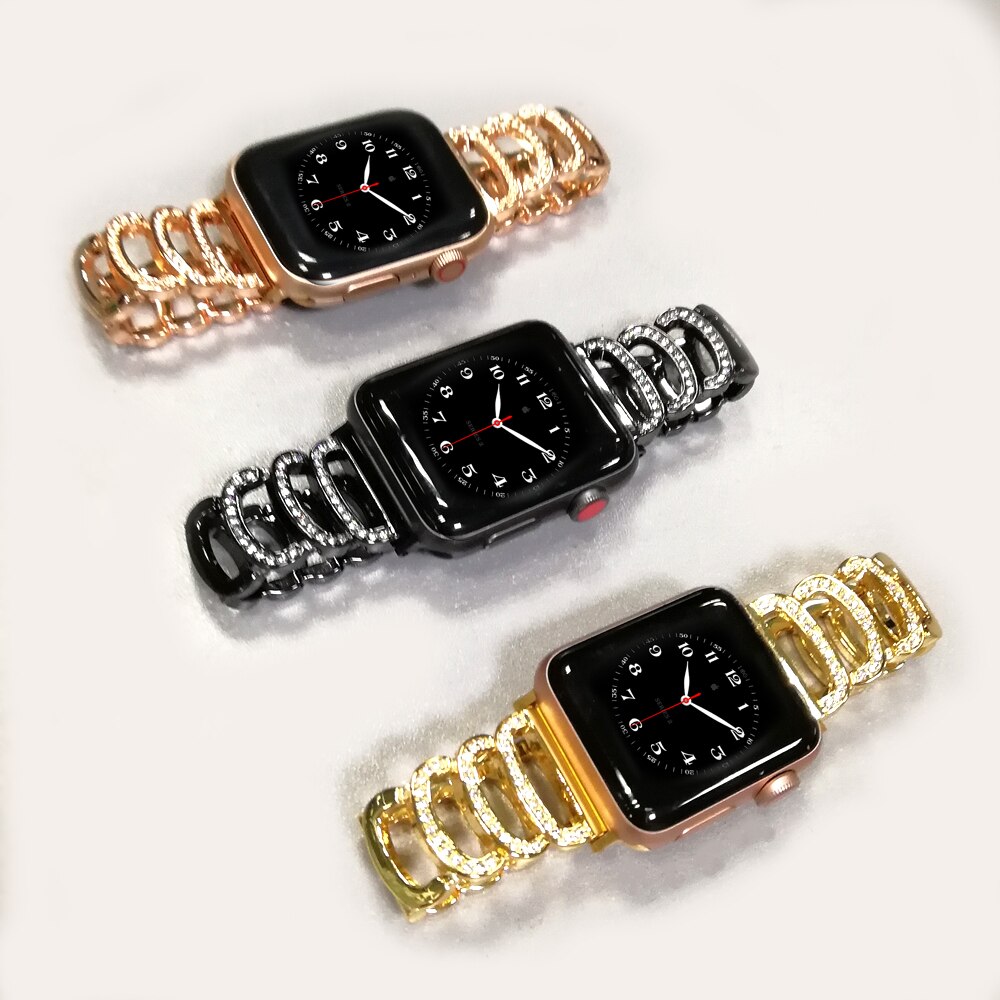 Luxury Diamond Stainless Steel Bracelet/Strap