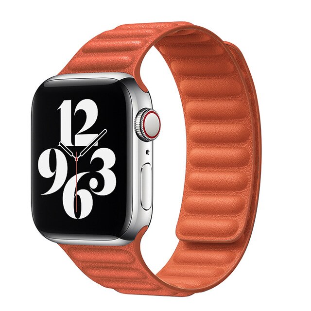 Strap for Apple Watch Leather Loop Watchband Bands