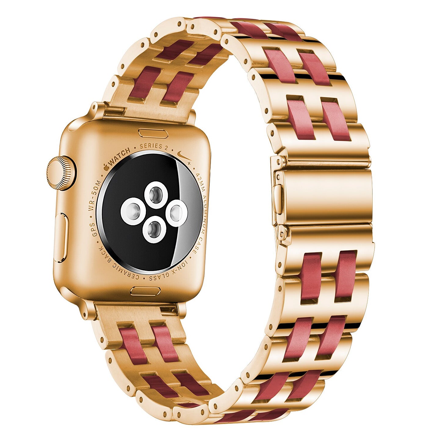 Resin & Stainless Steel Apple Watch Band