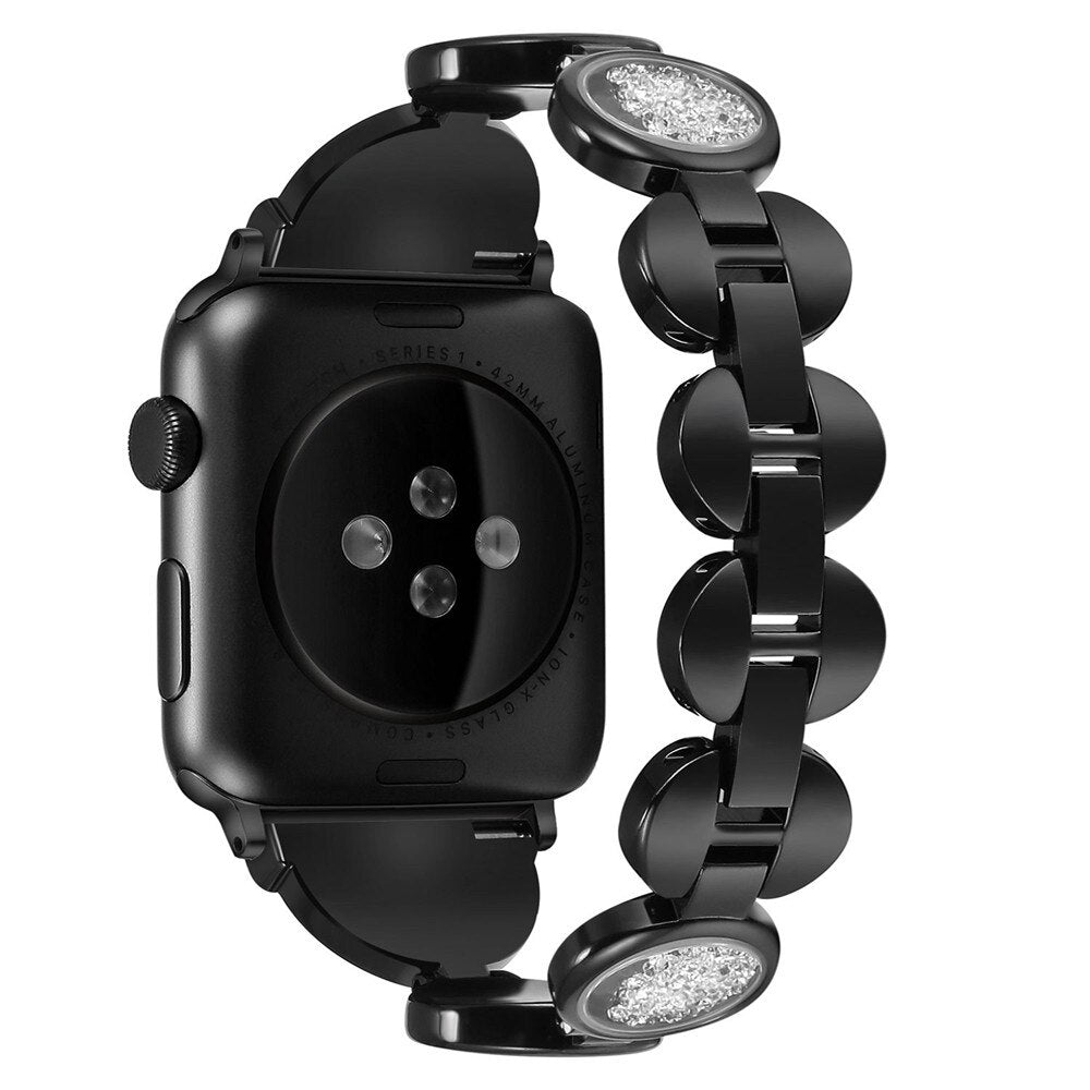 Apple Watch Stainless Steel Diamond Band Strap