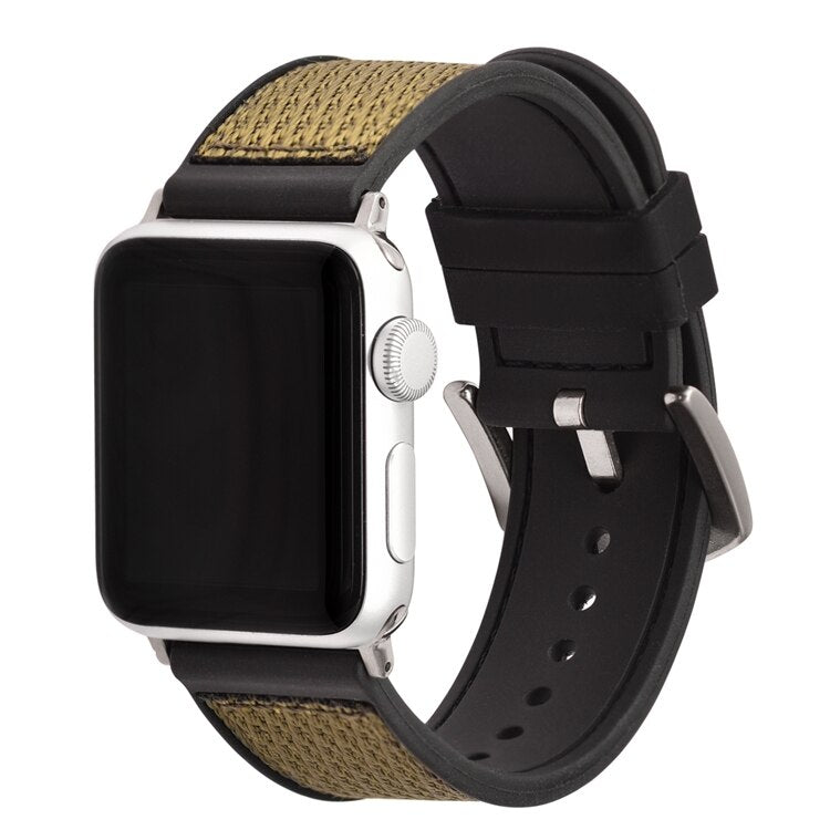 Silicone + Nylon Apple Watch Band