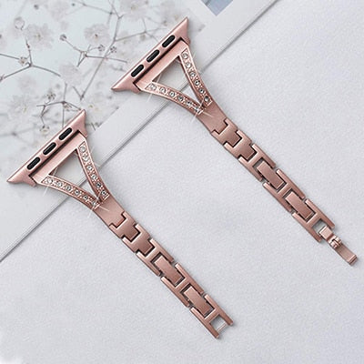 Diamond - Steel Apple Watch Band