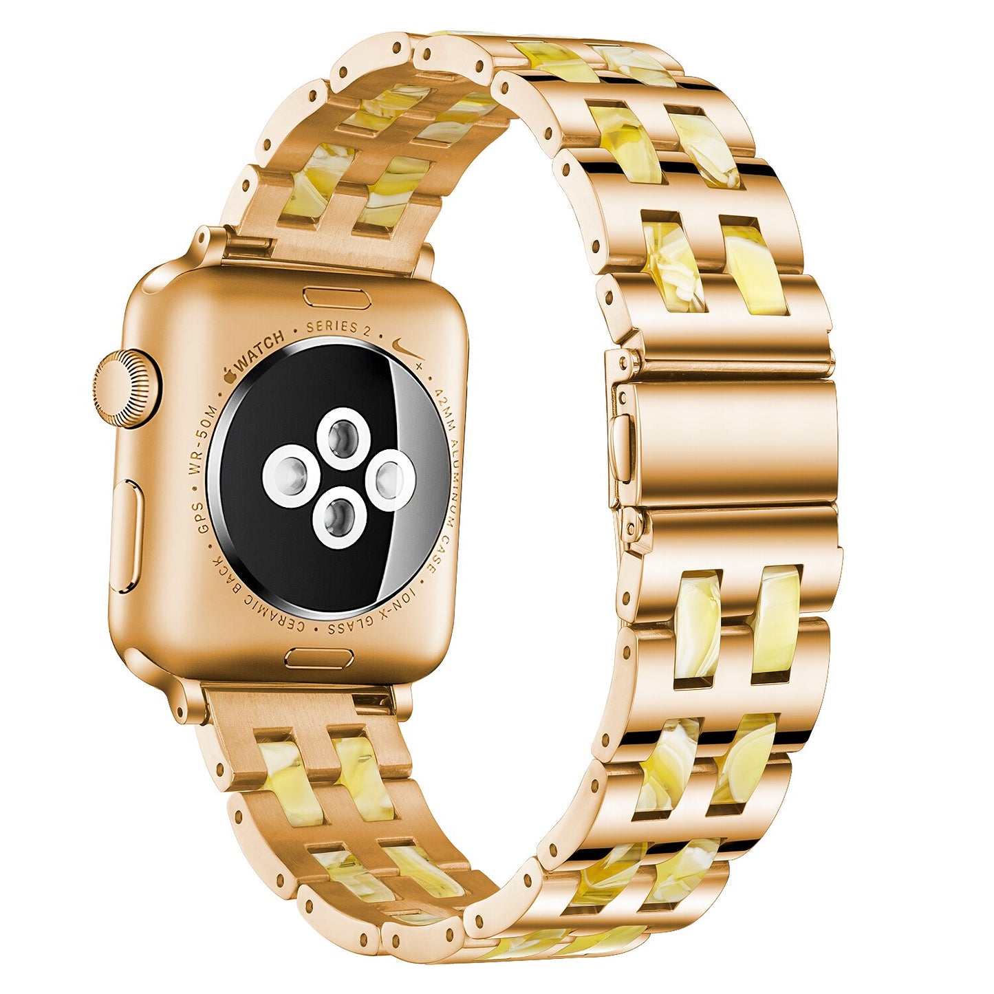 Resin & Stainless Steel Apple Watch Band
