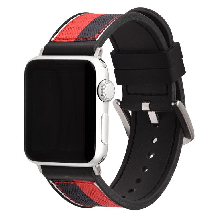 Silicone + Nylon Apple Watch Band