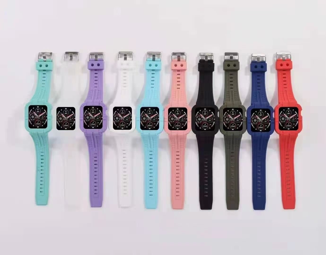 Silicone Apple Strap+Case