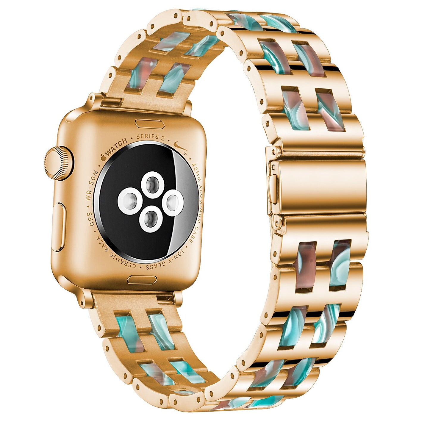 Resin & Stainless Steel Apple Watch Band