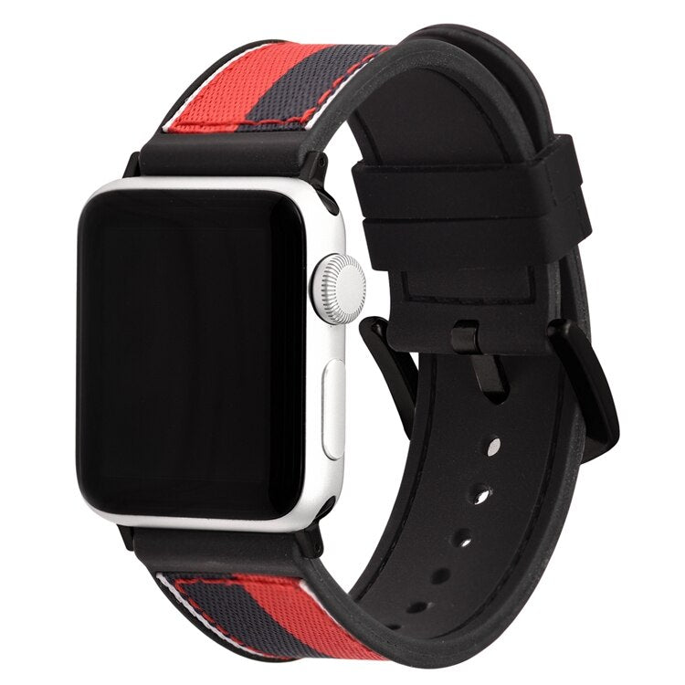 Silicone + Nylon Apple Watch Band