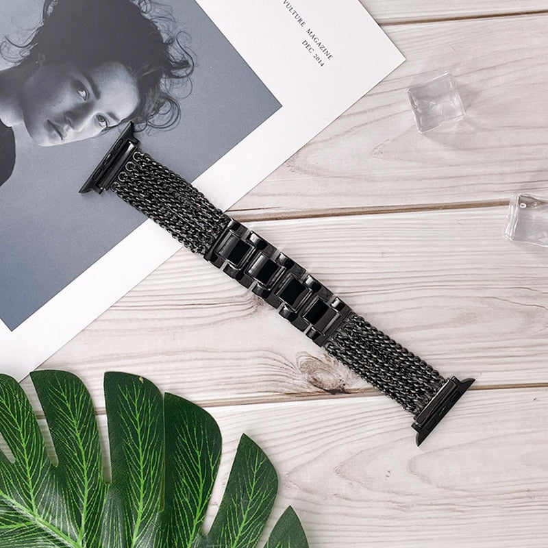 Stainless Steel Chain Apple Watch Strap