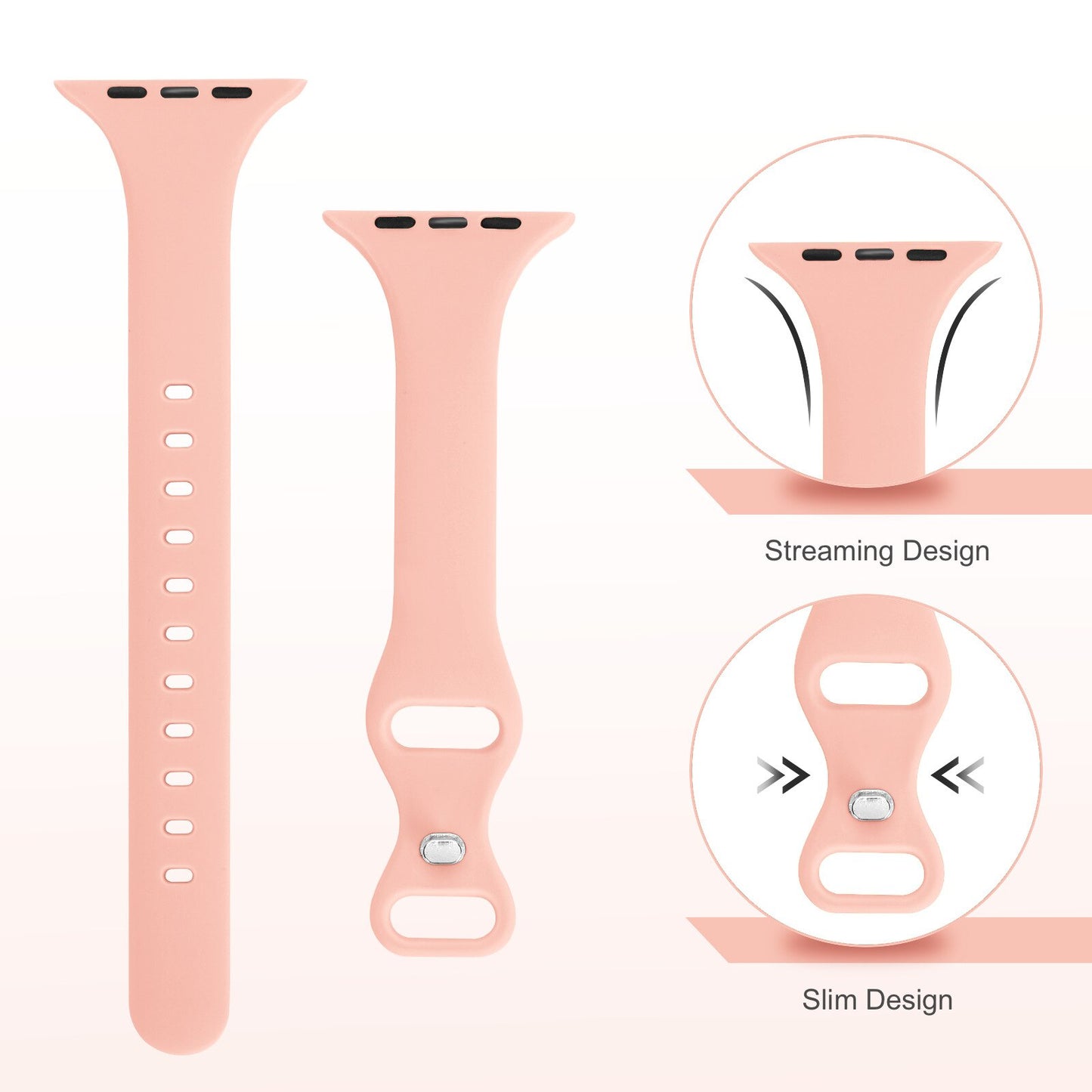 Silicone loop For Apple Watch Band/Strap