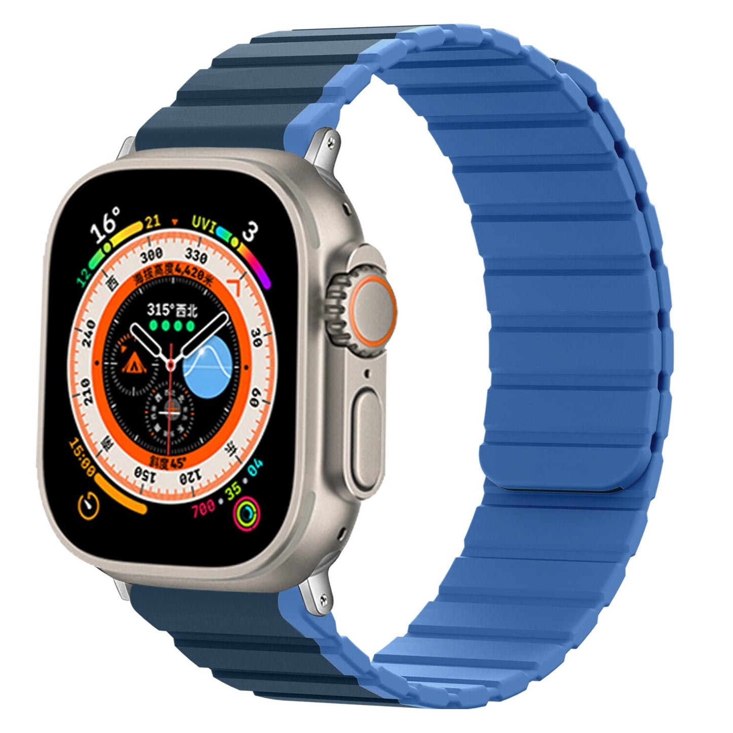 Silicone Magnetic loop for Apple Watch Band