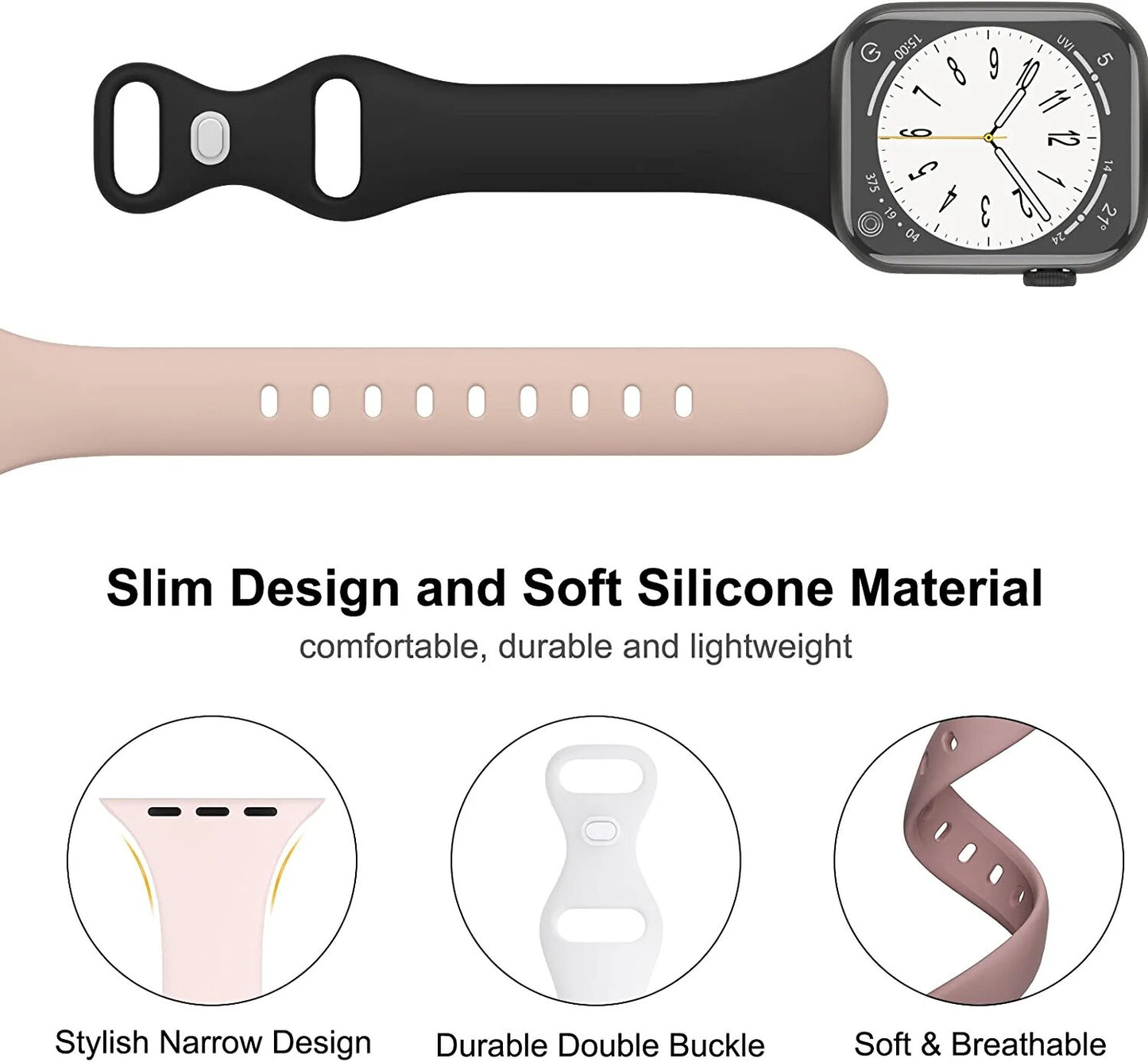 Silicone loop For Apple Watch Band/Strap