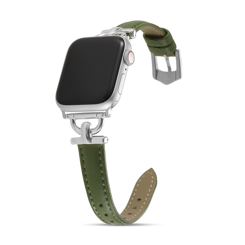 Apple Watch Leather Slim Strap