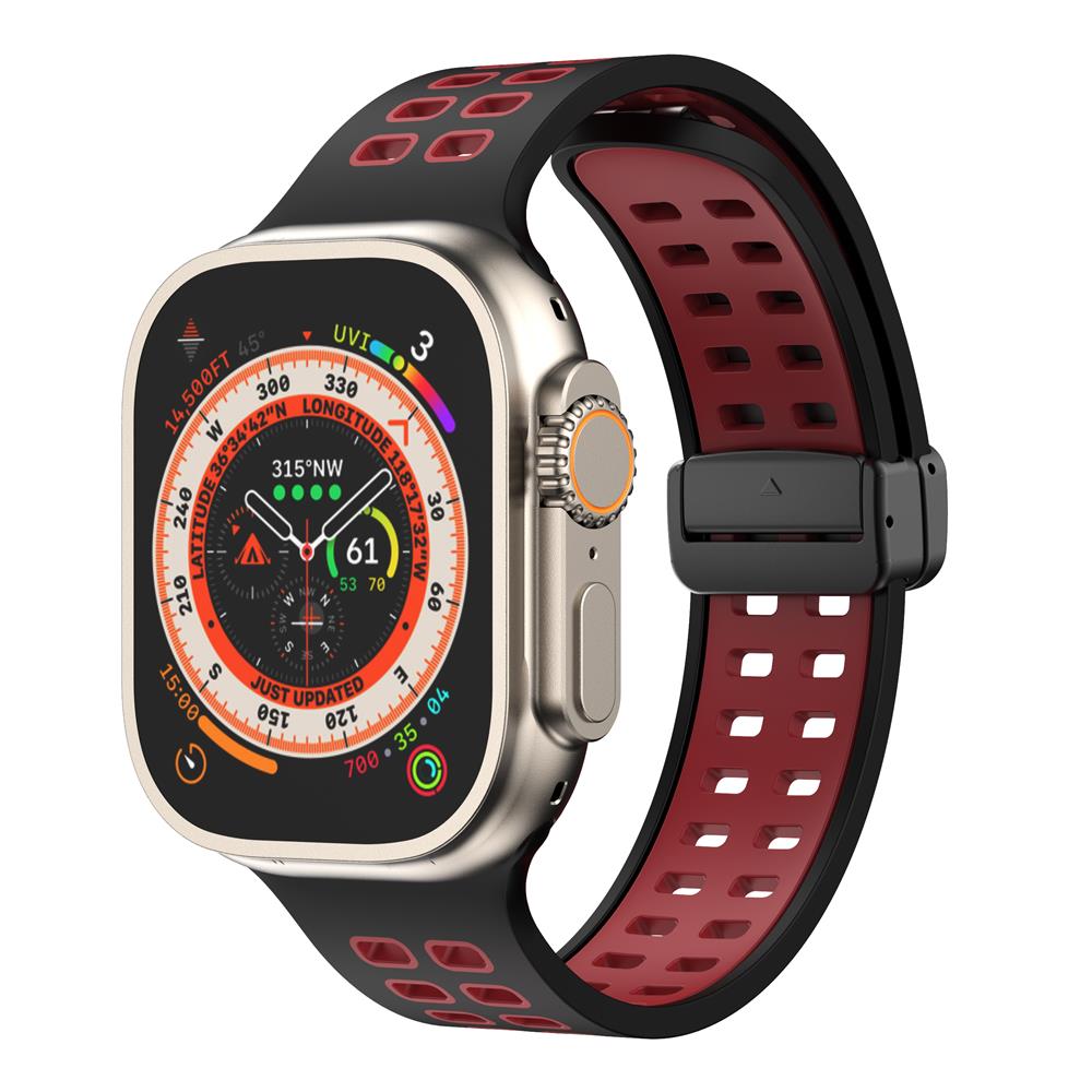 Magnetic buckle Silicone Strap For Apple Watch band