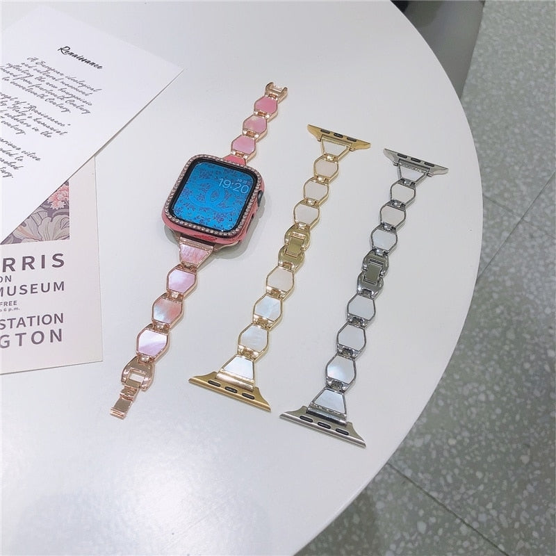 Shell Matel Apple Watch Strap