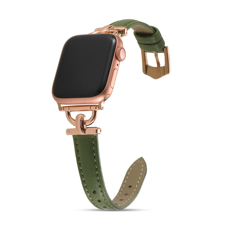 Apple Watch Leather Slim Strap