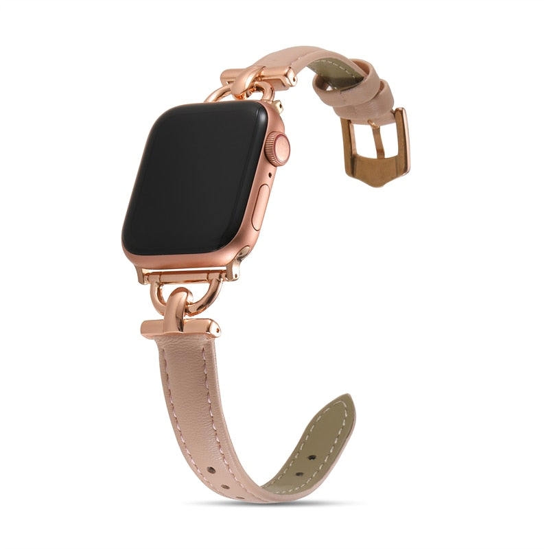Apple Watch Leather Slim Band