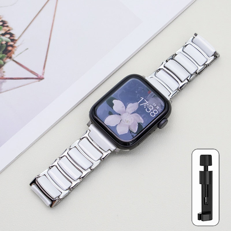 Apple Watch Ceramics+Steel Bracelet/Band