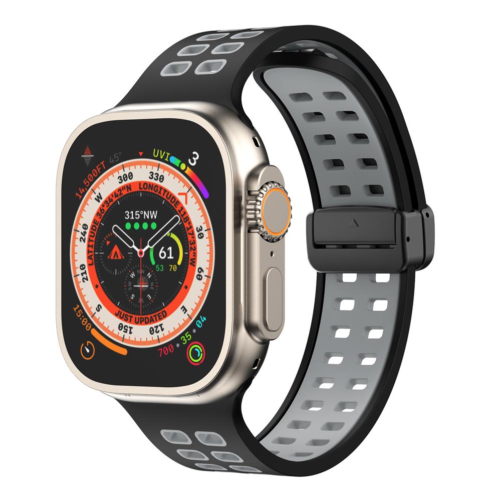 Magnetic buckle Silicone Strap For Apple Watch band