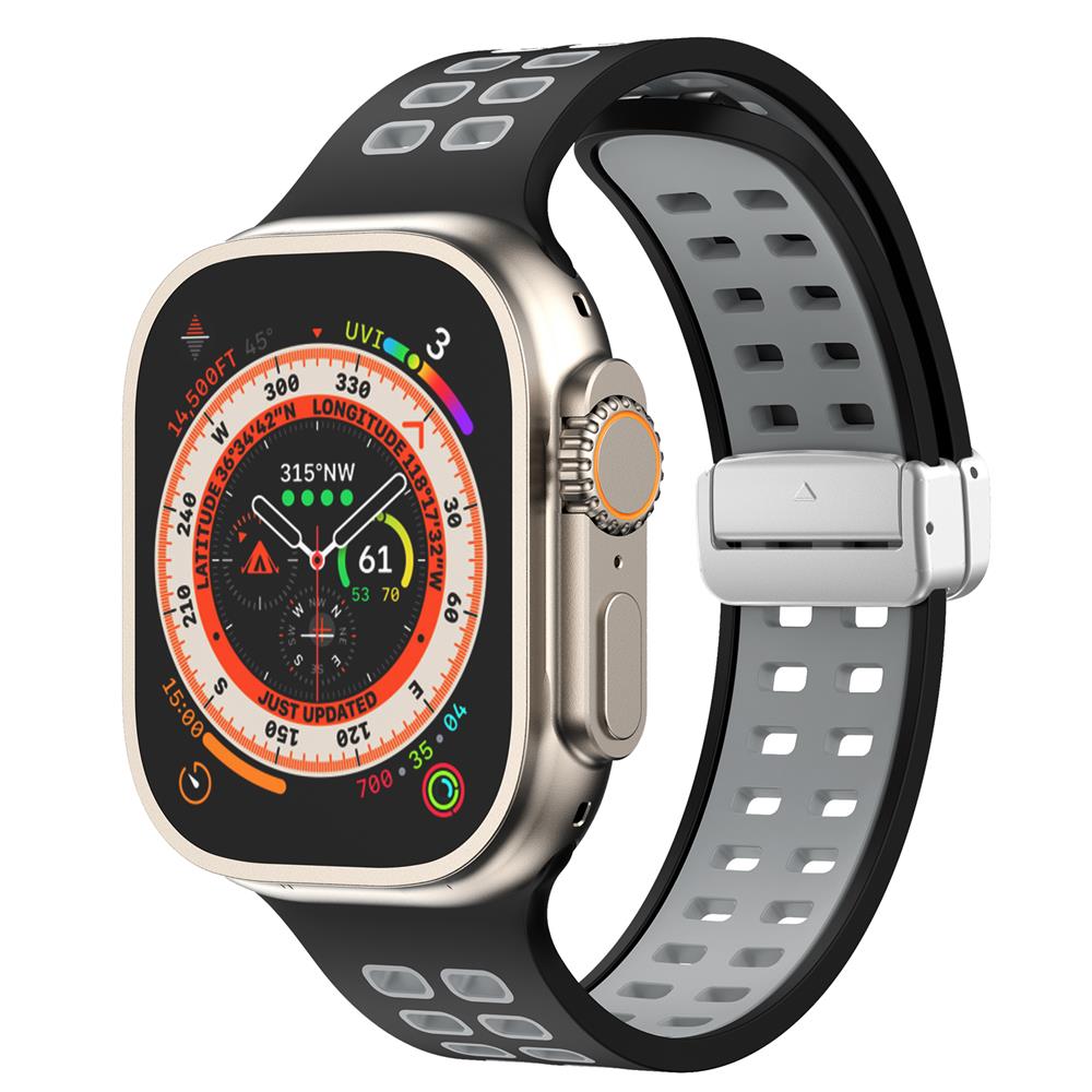 Magnetic buckle Silicone Strap For Apple Watch band
