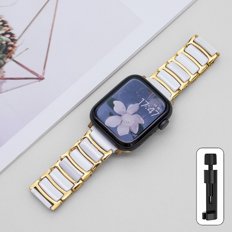 Apple Watch Ceramics+Steel Bracelet/Band