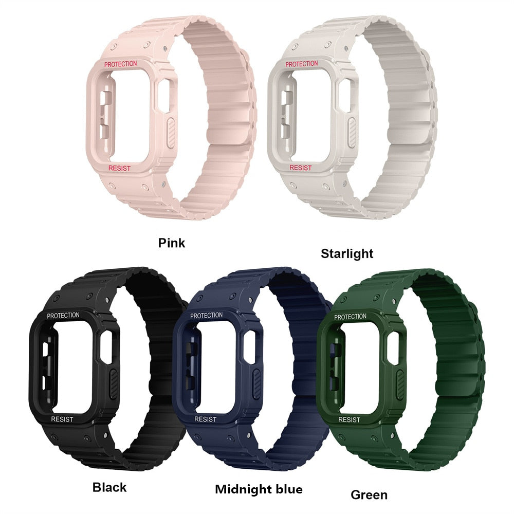 Magnetic Apple Watch Band + Case