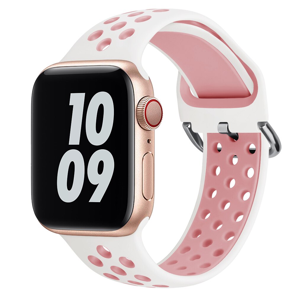 Silicone Strap Breathable Sport Bracelet Apple Watch