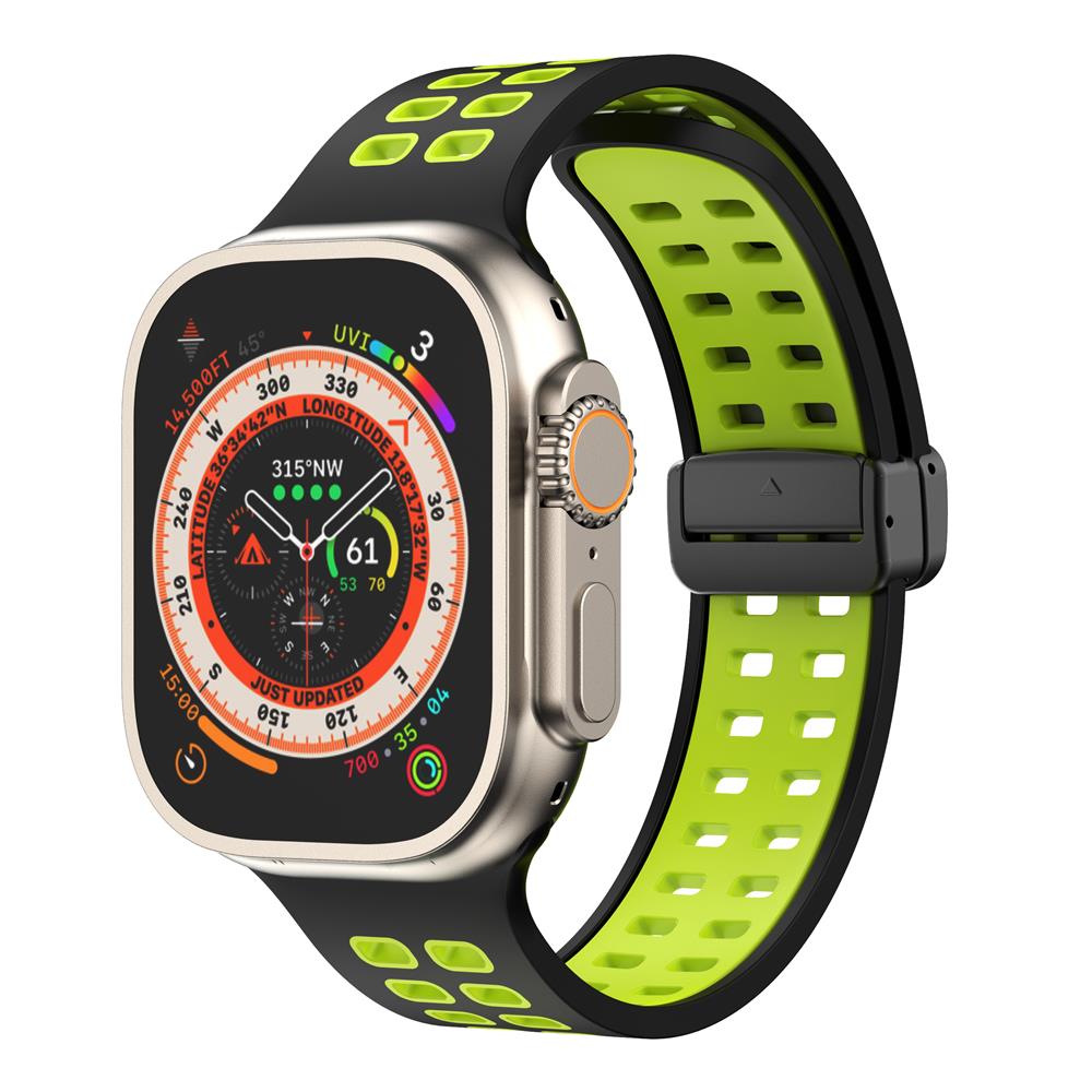 Magnetic buckle Silicone Strap For Apple Watch band