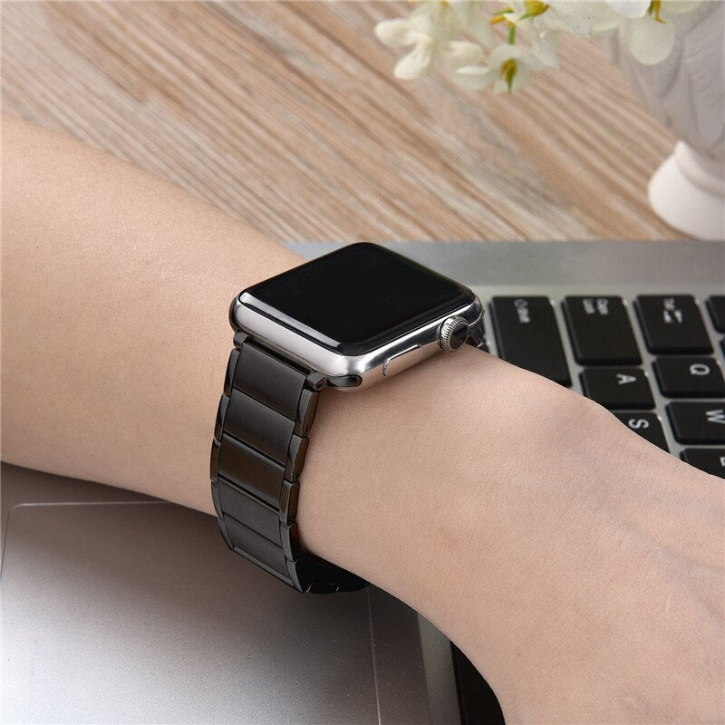 Stainless Steel Magnetic Clasp Apple Watch Band