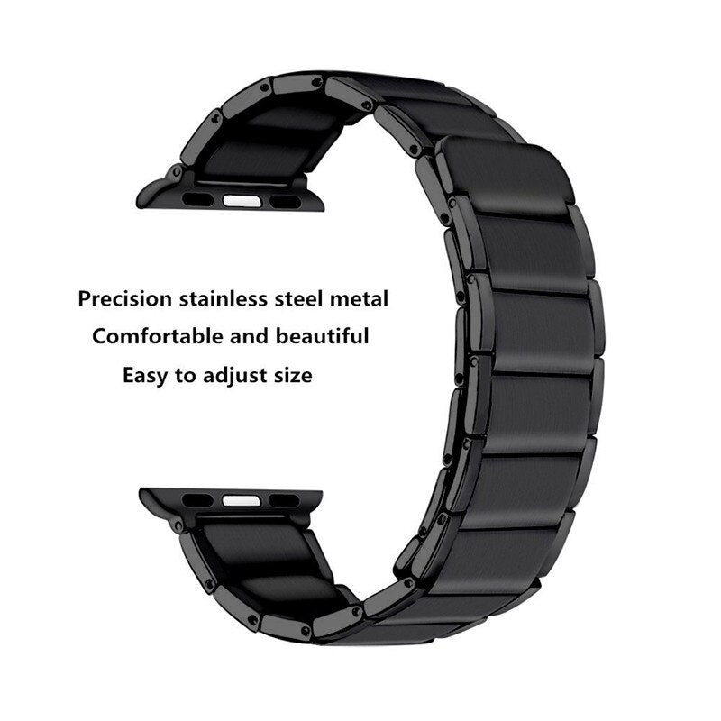 Stainless Steel Magnetic Clasp Apple Watch Band