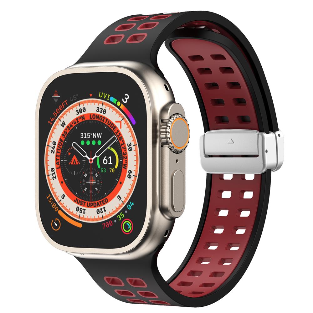 Magnetic buckle Silicone Strap For Apple Watch band