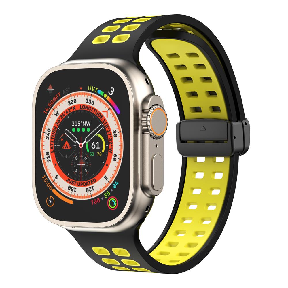 Magnetic buckle Silicone Strap For Apple Watch band