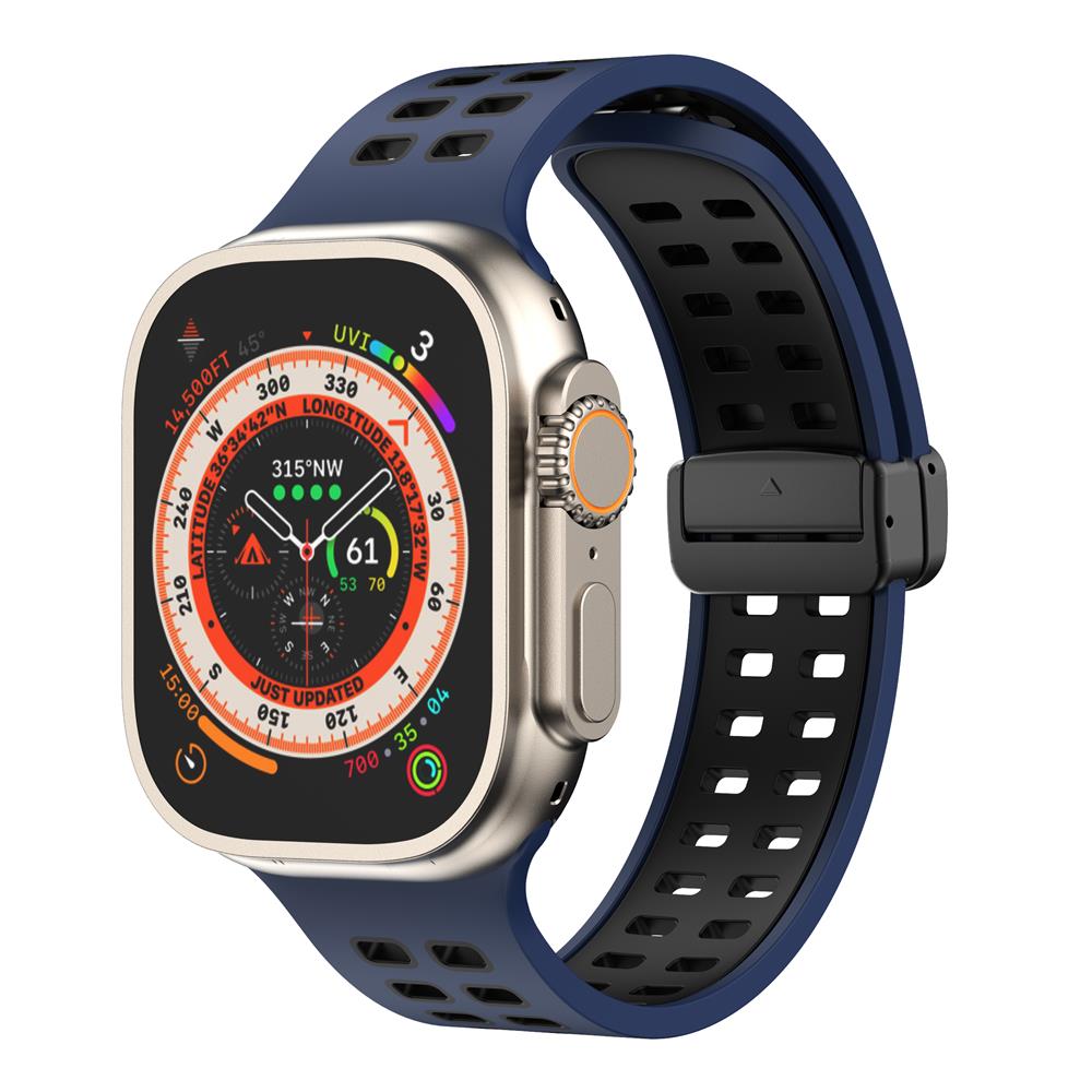 Magnetic buckle Silicone Strap For Apple Watch band