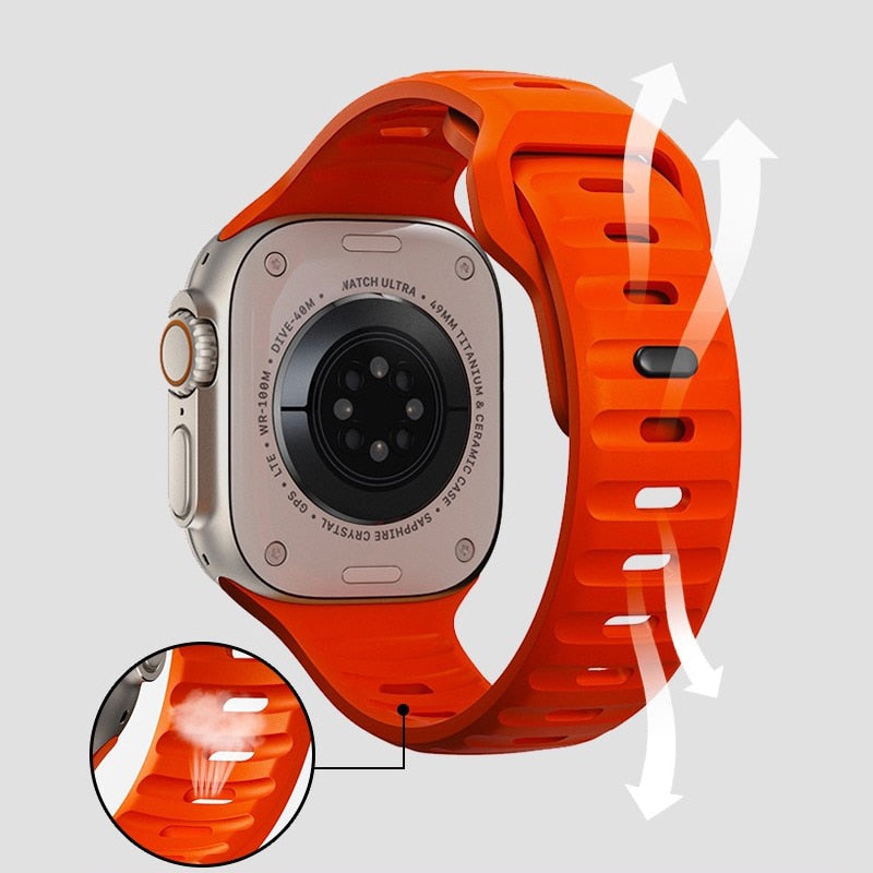 Silicone Sport Apple Watch Band