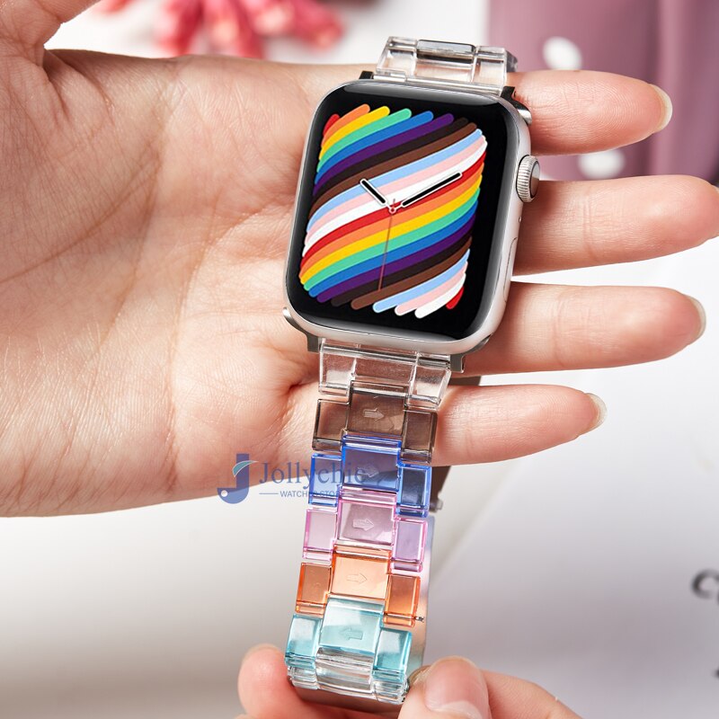 Slim Resin Watch Strap For apple Watch Band
