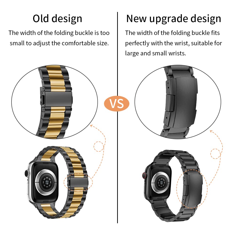 Titanium Metal Strap for Apple Watch Luxury Steel Bracelet