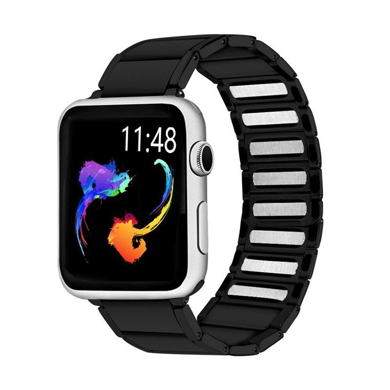 Stainless Steel Magnetic Clasp Apple Watch Band