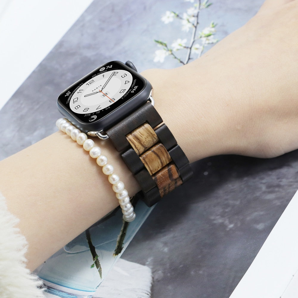Wooden Band Apple Watch